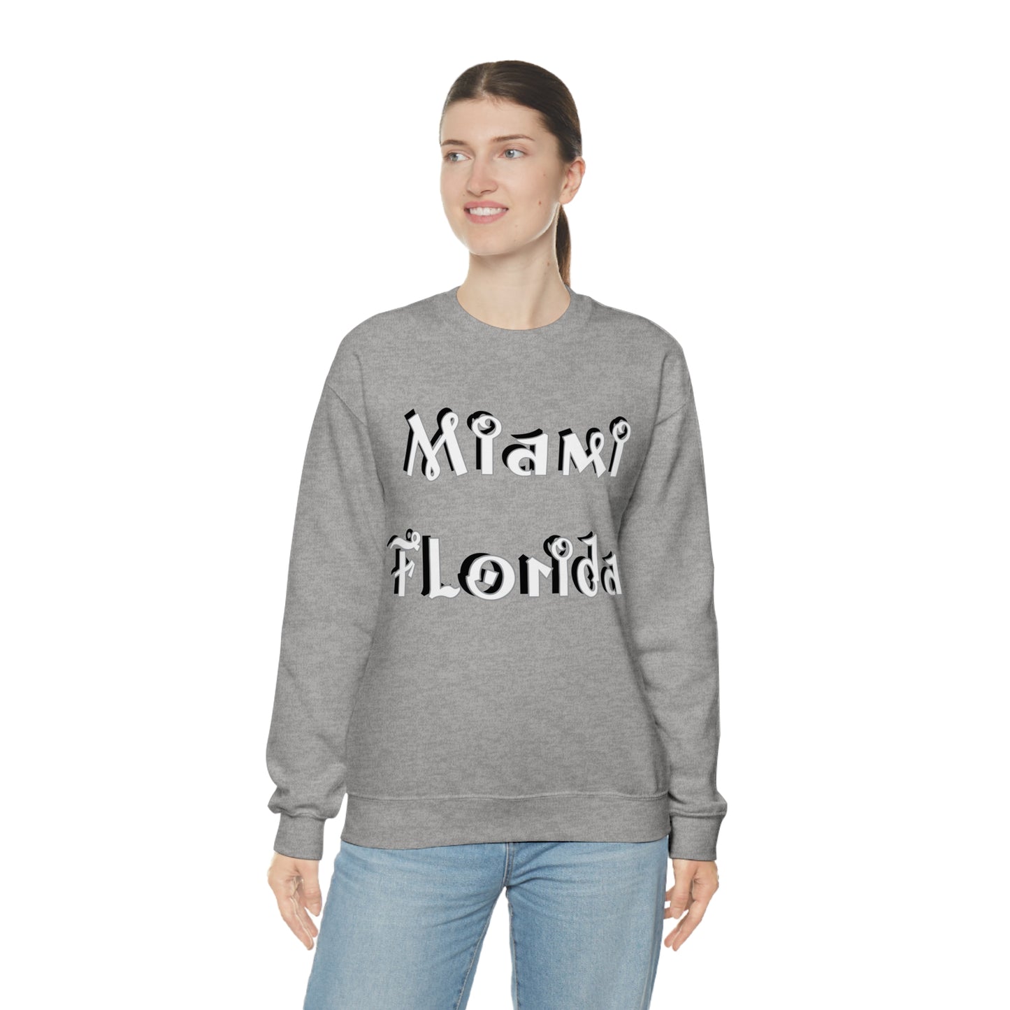 Miami Florida Graffiti Crewneck Sweatshirt