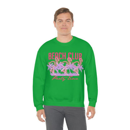 Beach Club Party Time Crewneck Sweatshirt