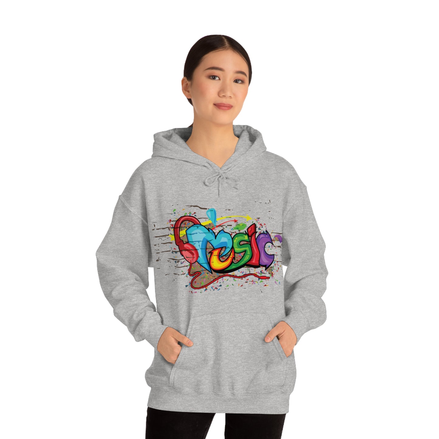 Music colorful graffiti Hoodie