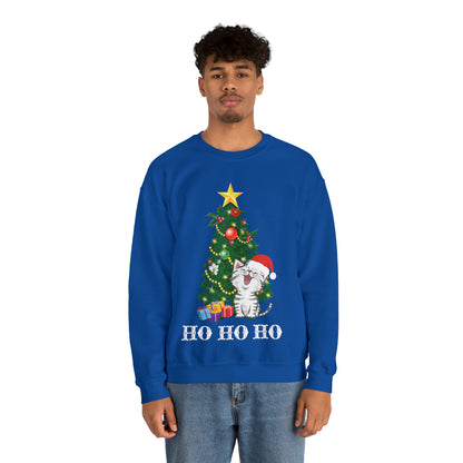 HO HO HO Cat Christmas Crewneck Sweatshirt