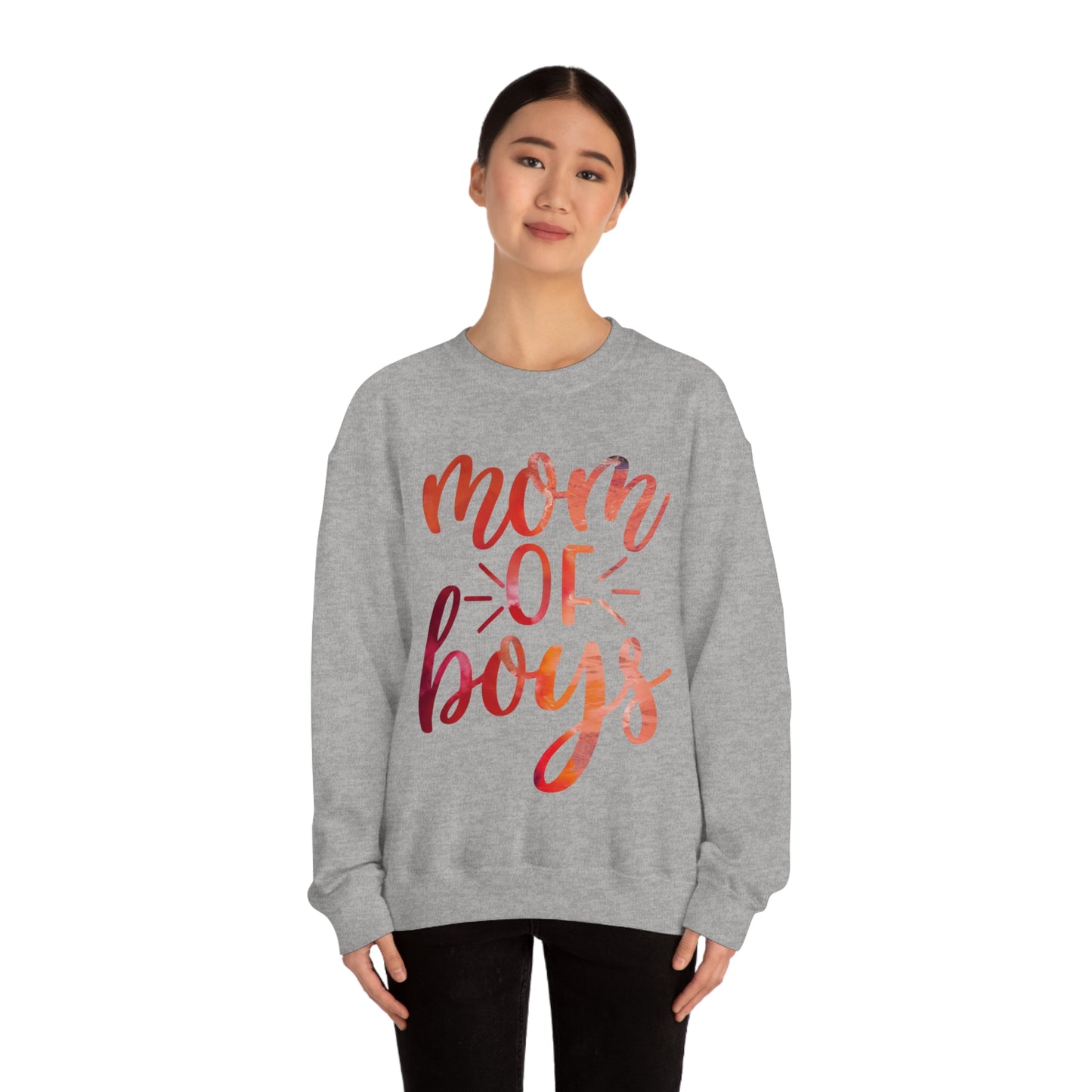 mom of boys Crewneck Sweatshirt