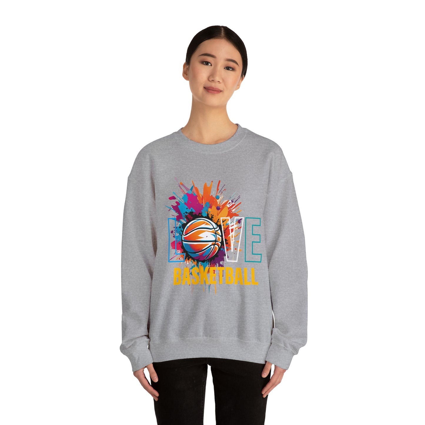 Love basketball Crewneck Sweatshirt