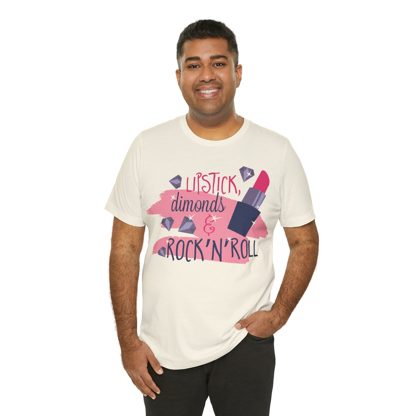 Lipstick-Diamonds and Rock & Roll T-Shirt