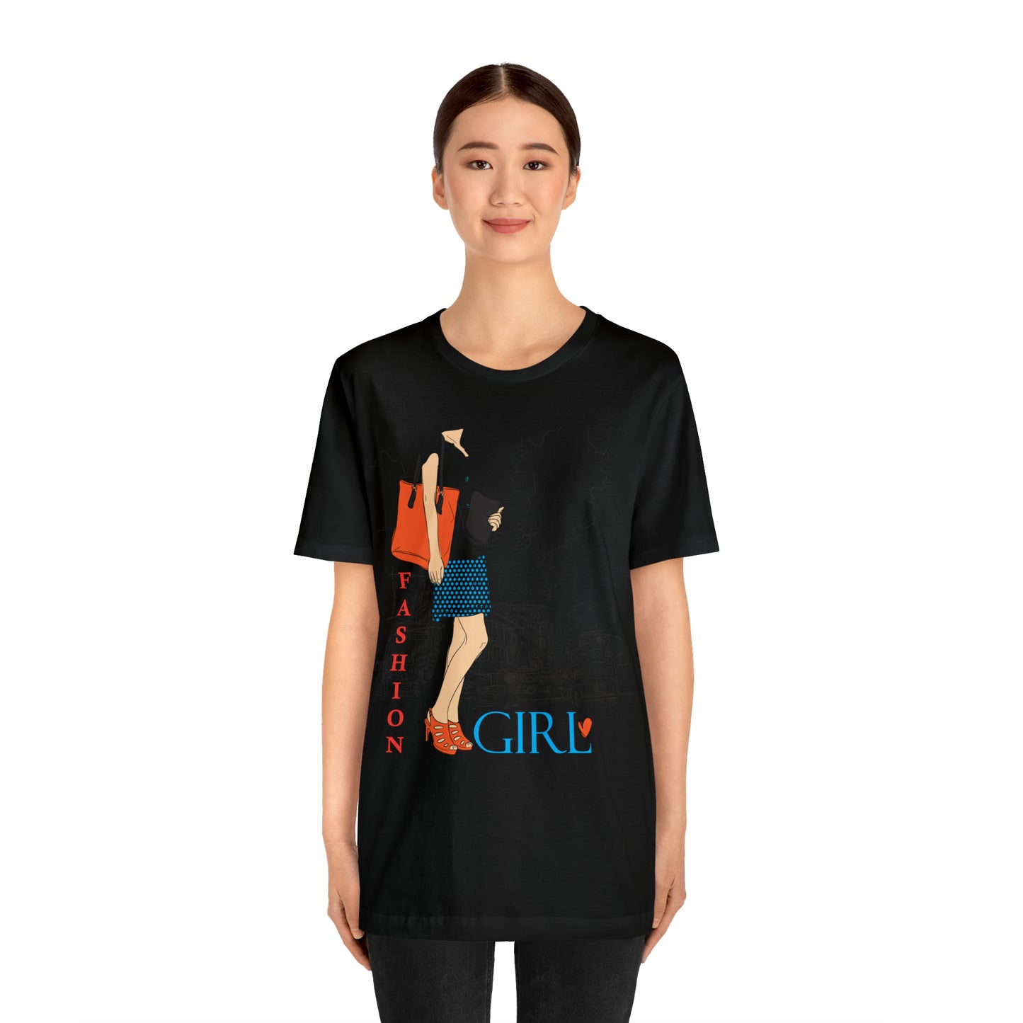 Fashion girl with a bag T-Shirt