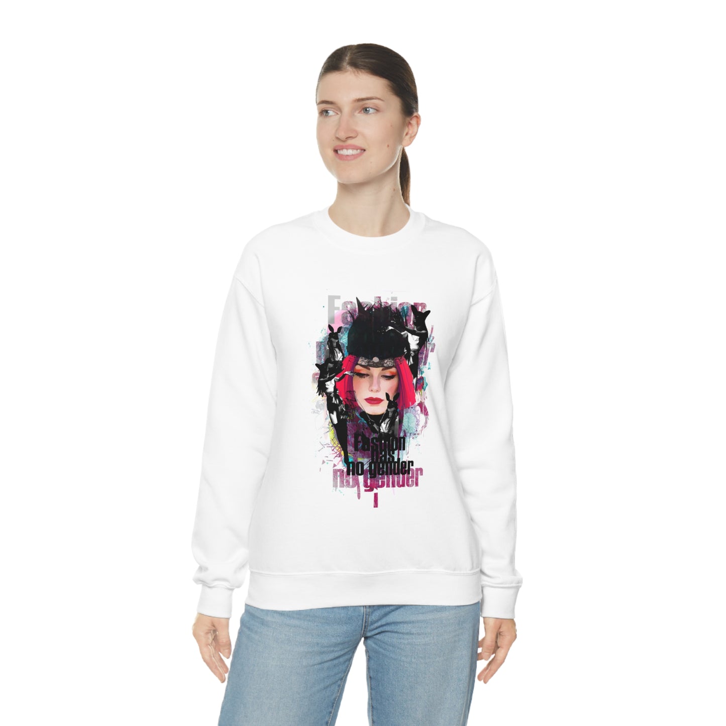 Fashion Has No Gender Crewneck Sweatshirt