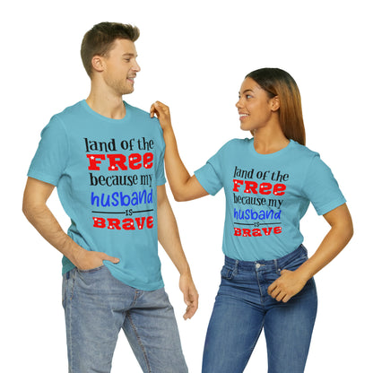 U.S.A the Land of the free Husband T-Shirt