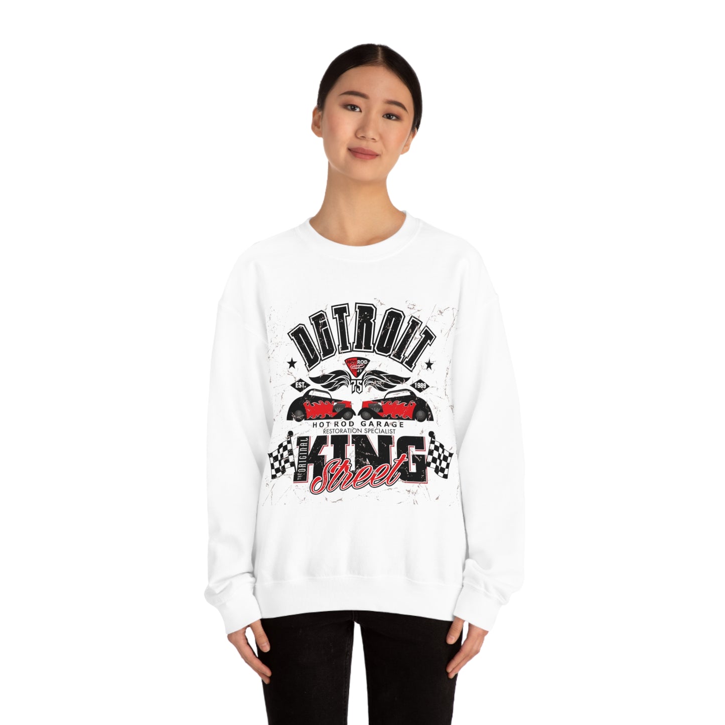 Detroit Street King Crewneck Sweatshirt