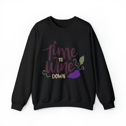 Time_to_wine_down Crewneck Sweatshirt