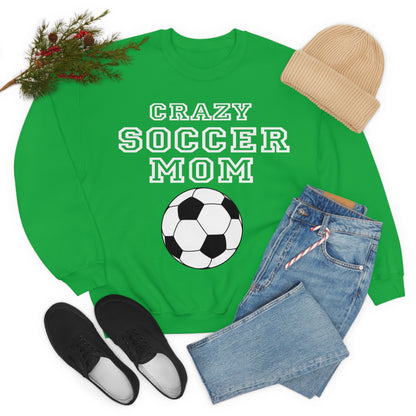 Crazy soccer mom Crewneck Sweatshirt