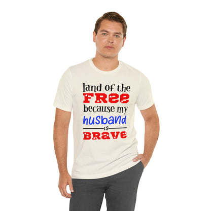 U.S.A the Land of the free Husband T-Shirt