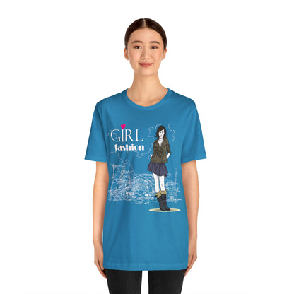 Girl with fashion T-Shirt