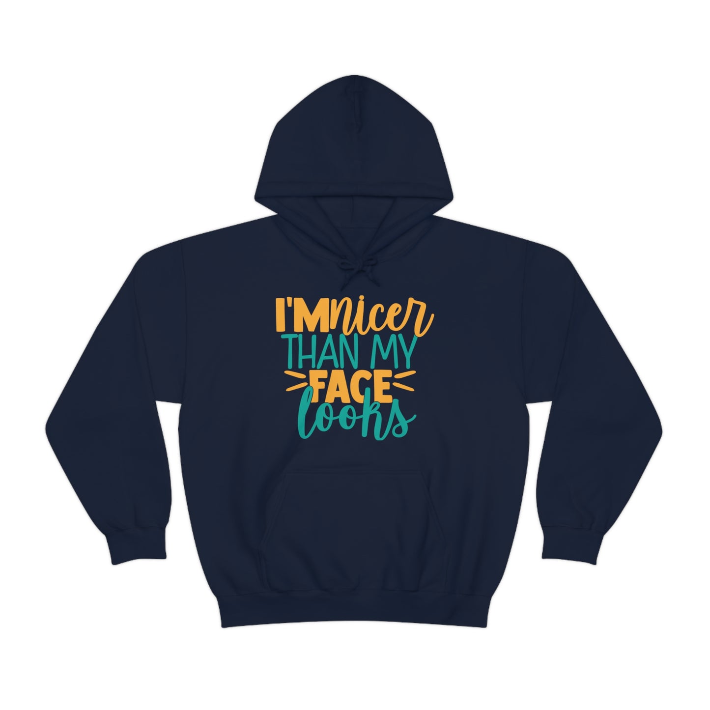 I'm Nicer Than My Face Looks Hoodie