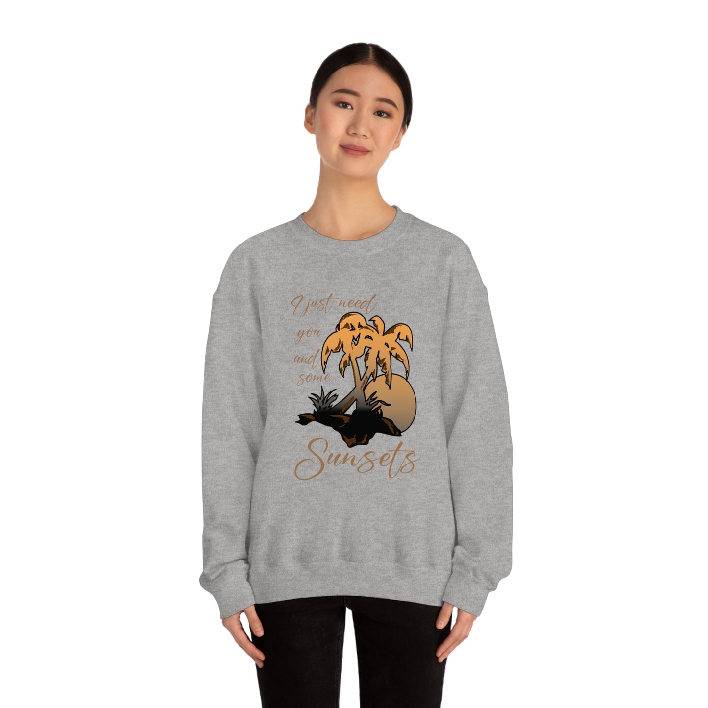 Just You and Some Sunsets Crewneck Sweatshirt