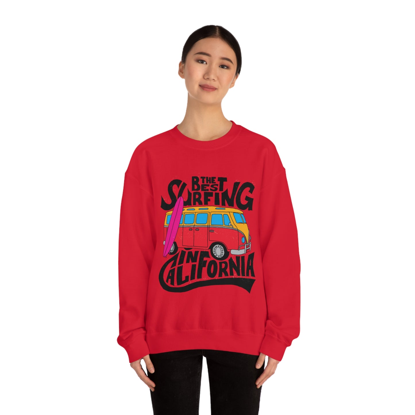 Best Surfing in California Crewneck Sweatshirt