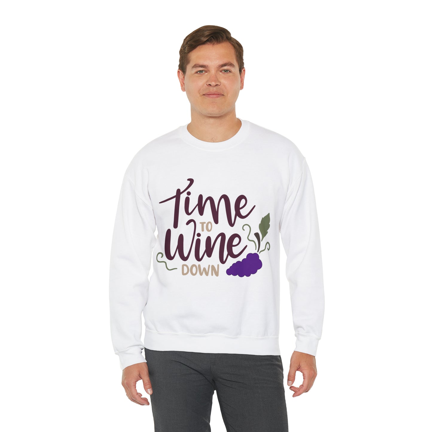 Time_to_wine_down Crewneck Sweatshirt