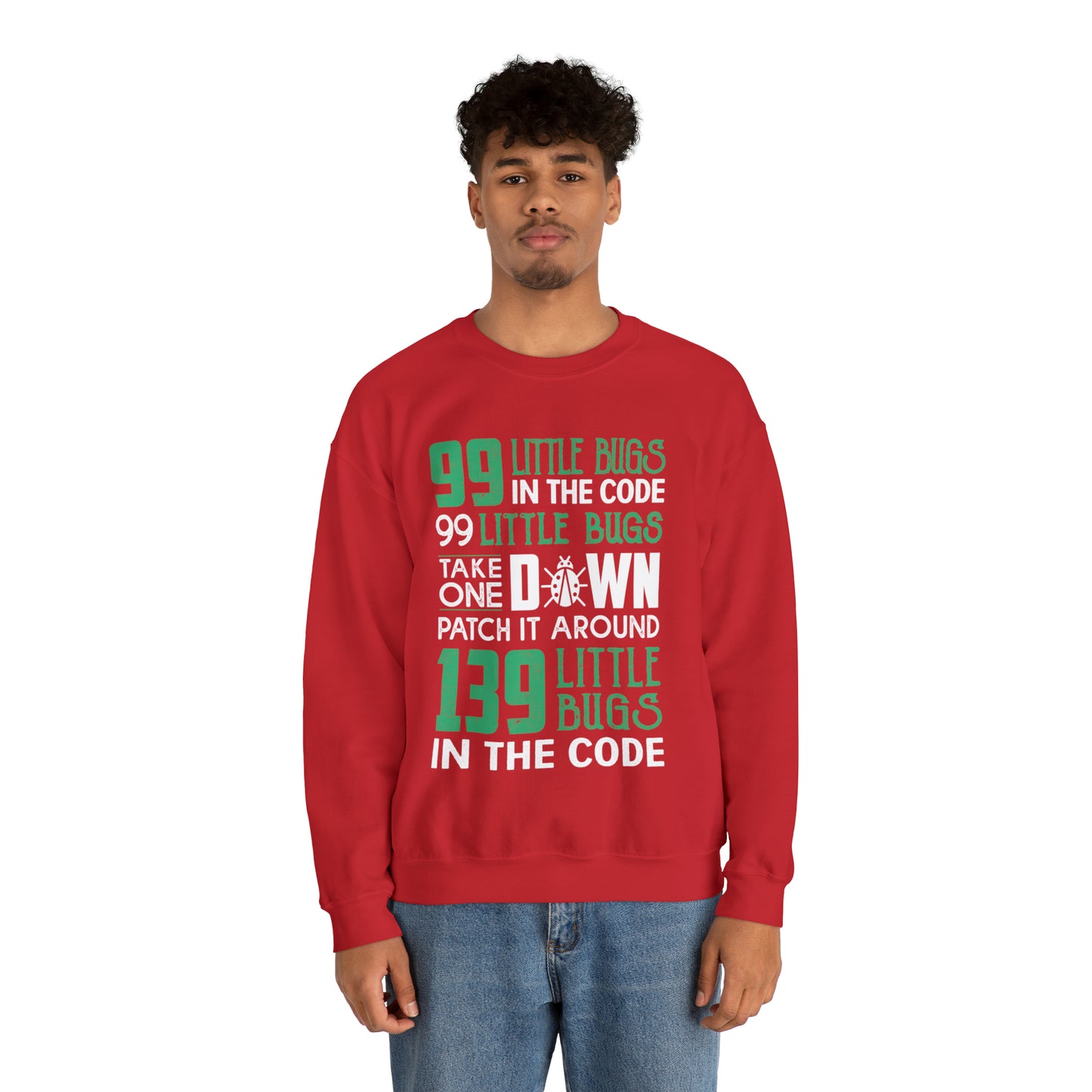 99 Little bugs in the code Crewneck Sweatshirt