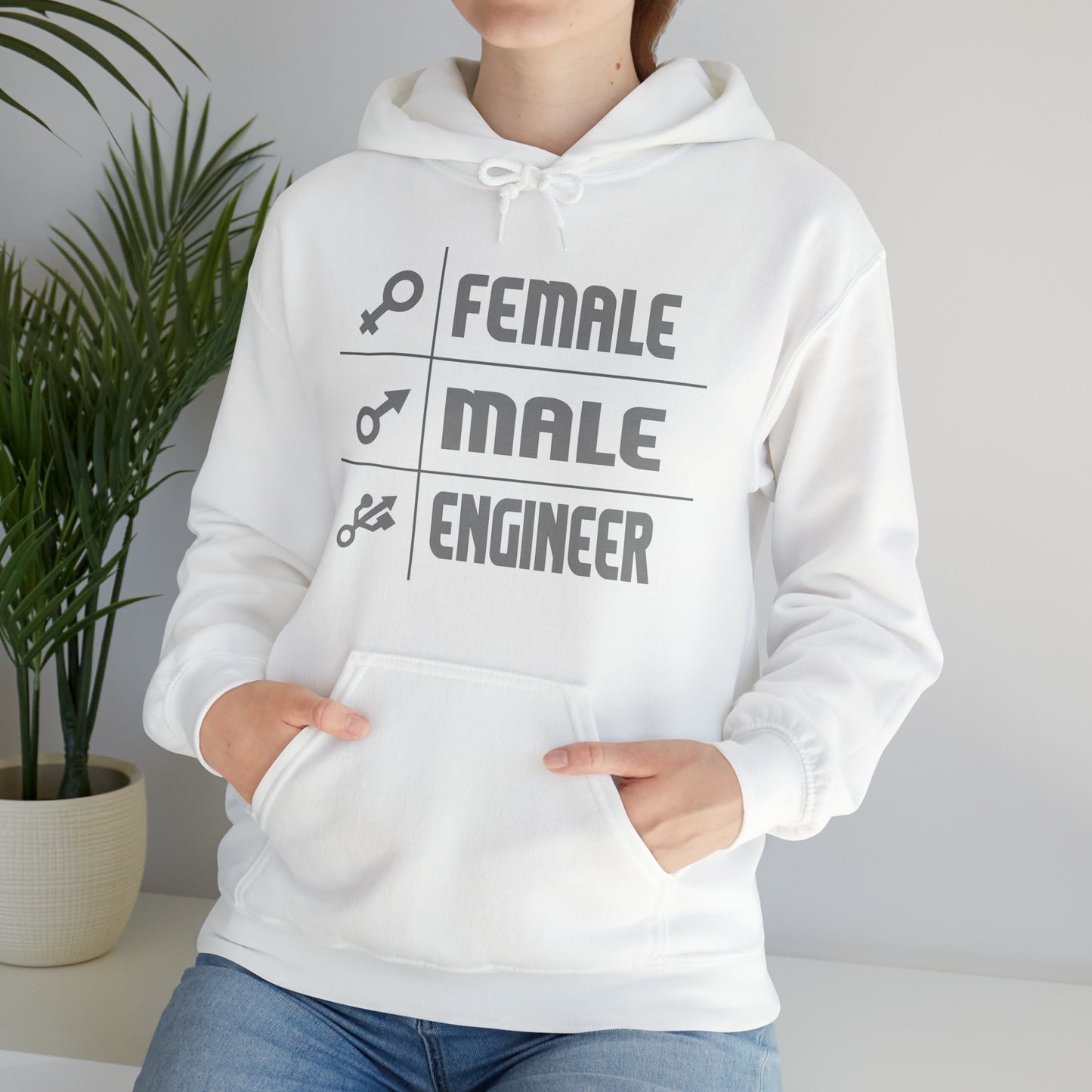 Female - male- engineer Hoodie