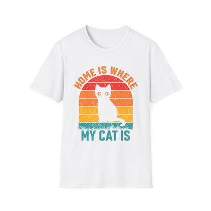 Home is where my cat is vintage T-Shirt