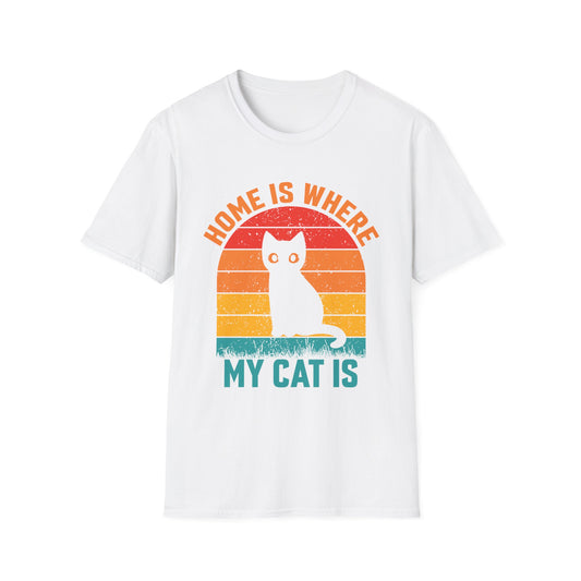 Home is where my cat is vintage T-Shirt