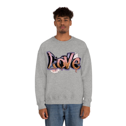 Cool love graffiti Crewneck Sweatshirt