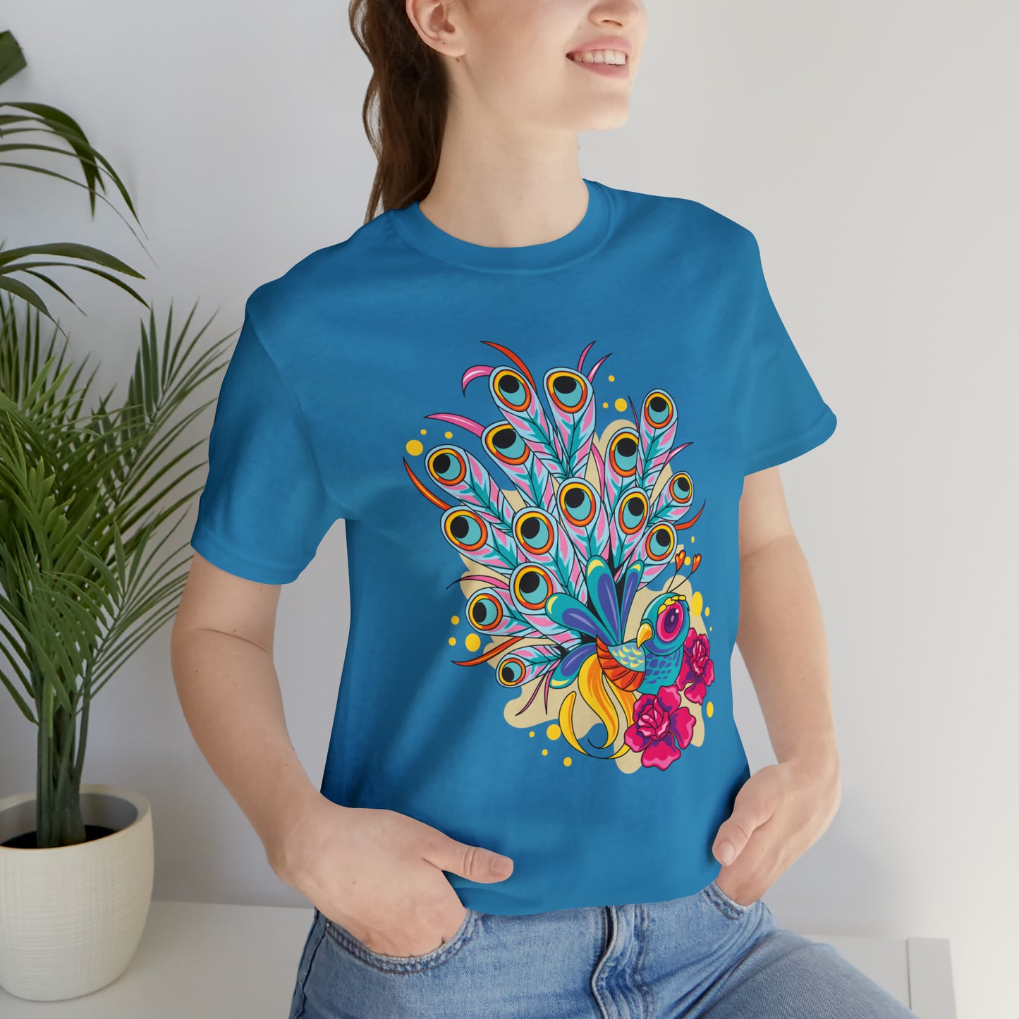 Colorful Peacock T-Shirt