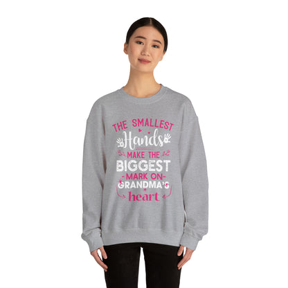 Biggest mark on grandmas heart Crewneck Sweatshirt