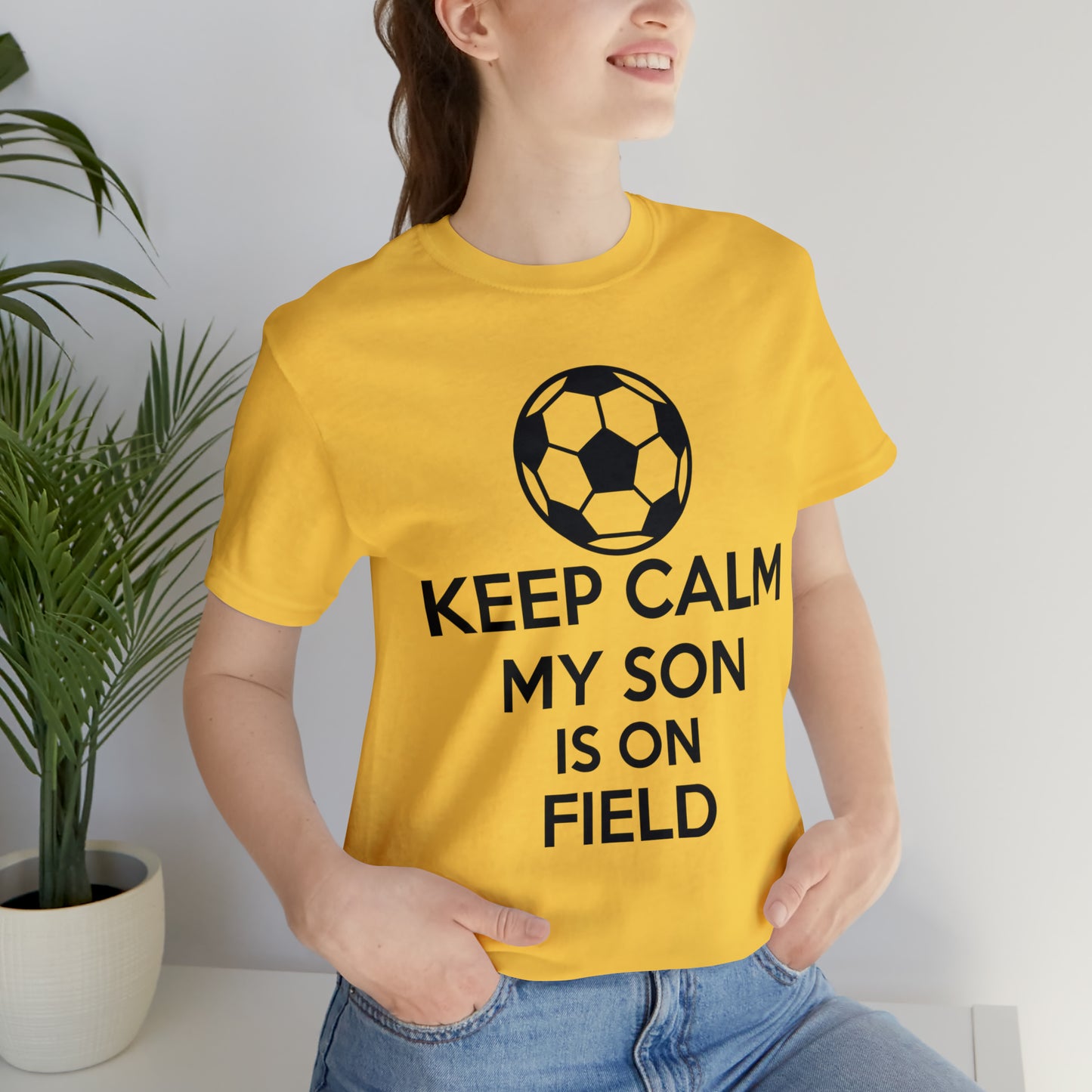 Keep calm my son is on the field T-Shirt