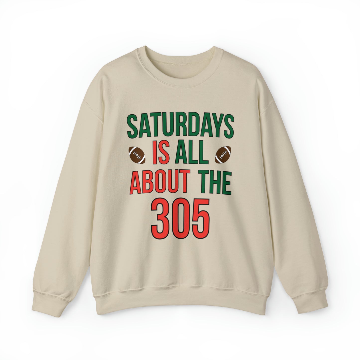 Saturdays is all about the 305 Crewneck Sweatshirt