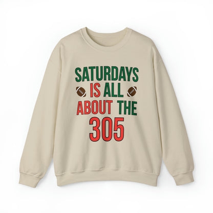 Saturdays is all about the 305 Crewneck Sweatshirt