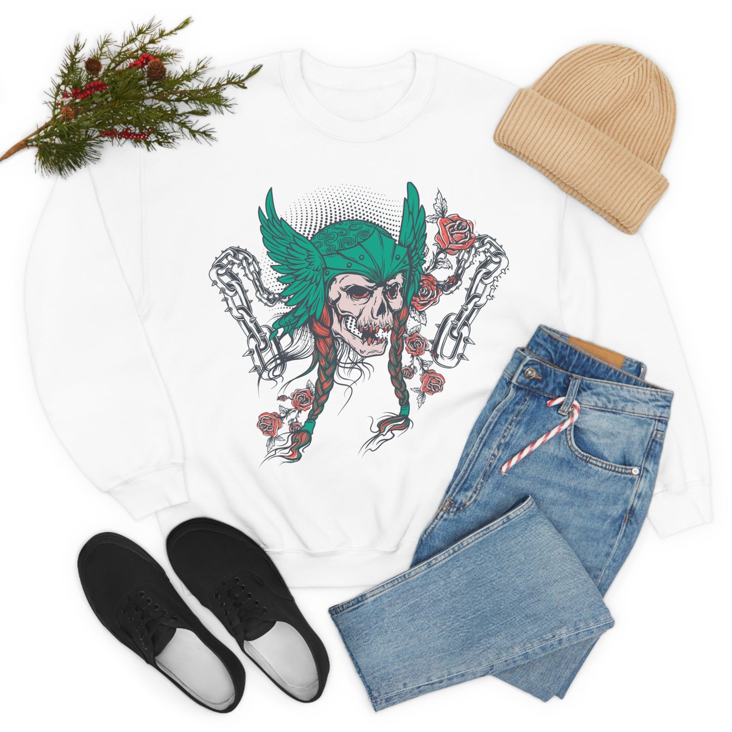 Chained Up Warrior Crewneck Sweatshirt