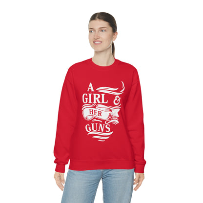 A Girl and Her Guns Crewneck Sweatshirt