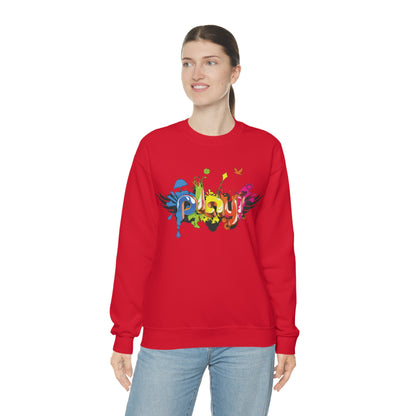 Play colorful graffiti Crewneck Sweatshirt