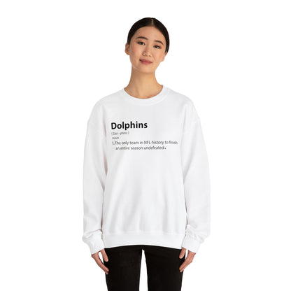 Dolphins definition Crewneck Sweatshirt