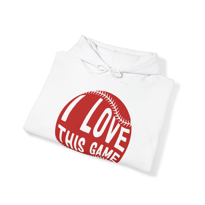 I Love This Game Baseball Hoodie