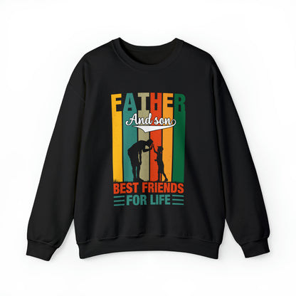 Best friends forever are father and son vintage Crewneck Sweatshirt