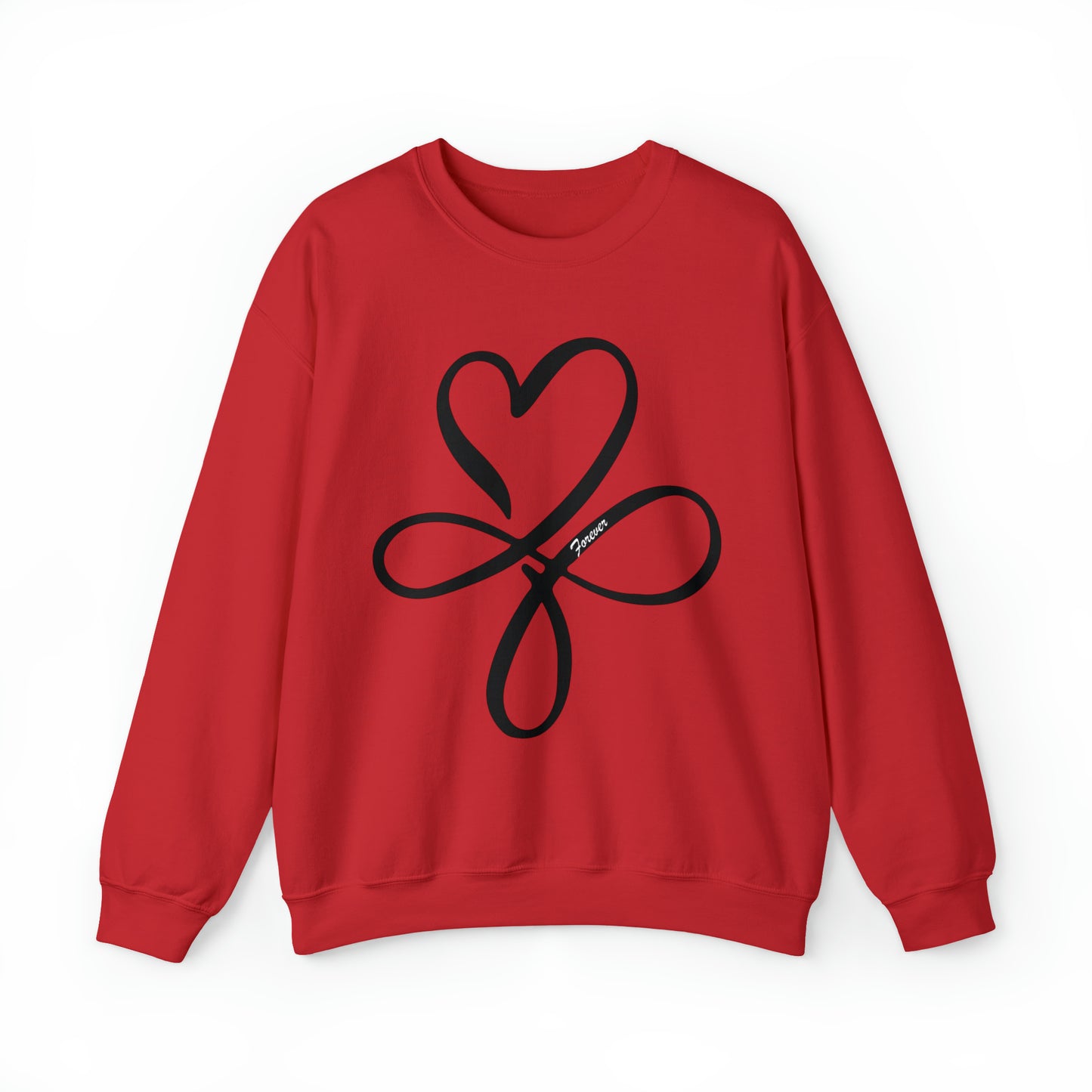 Heart symbol Love Infinity symbol Forever Crewneck Sweatshirt