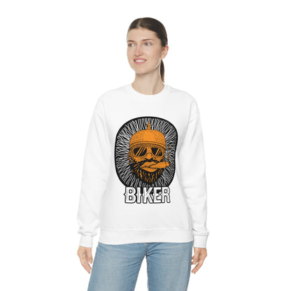 Cool Biker Crewneck Sweatshirt