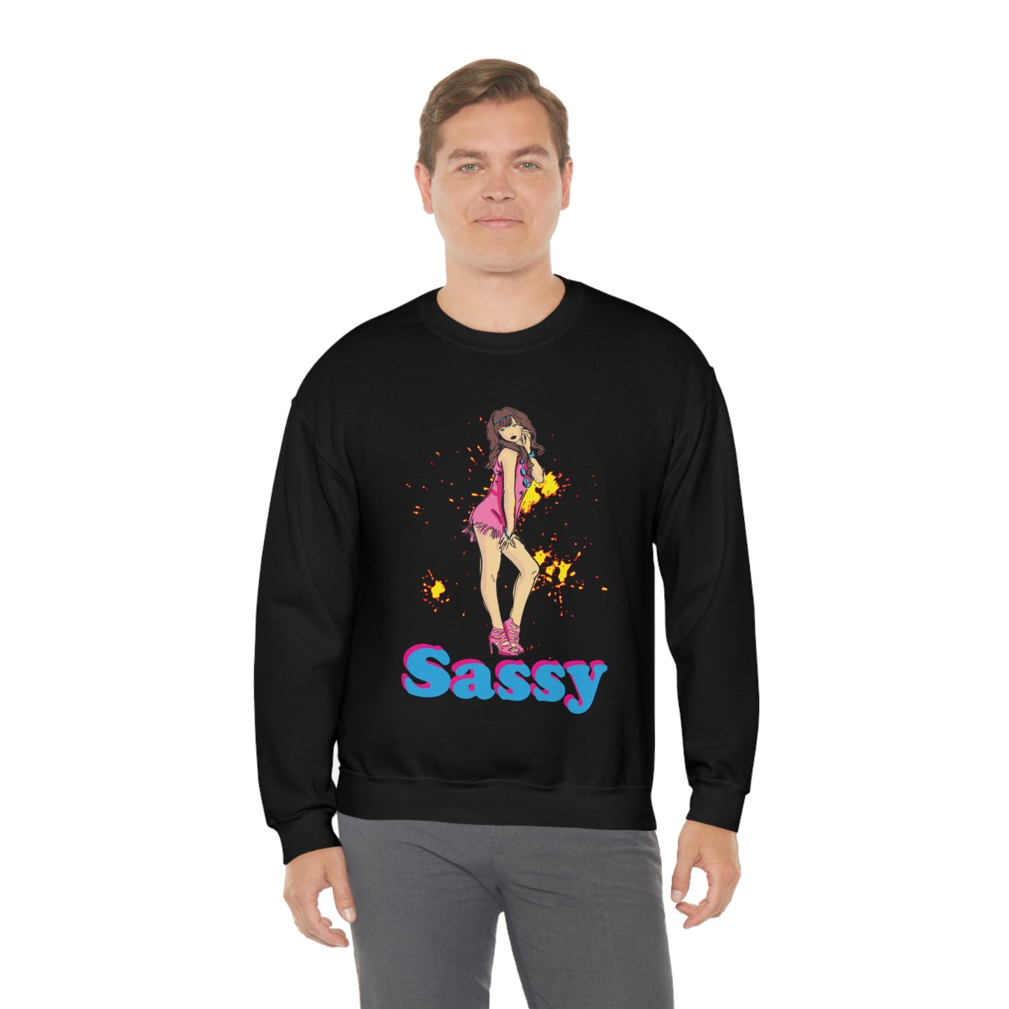 Sassy_girl Crewneck Sweatshirt