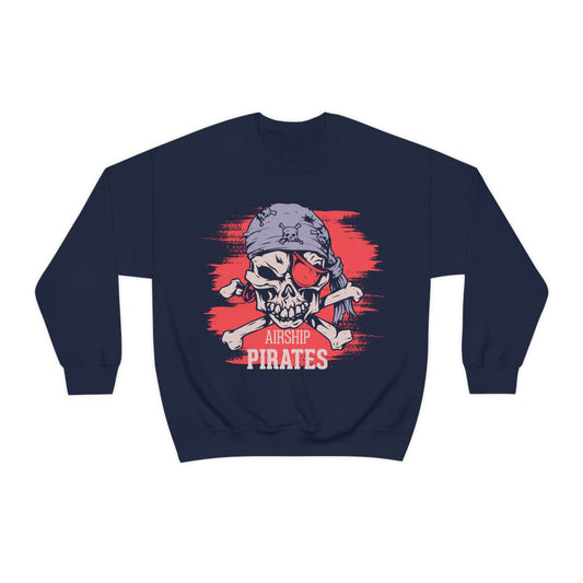 Airship Skull Pirate Crewneck Sweatshirt