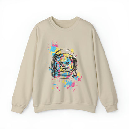 Astronaut Cat Crewneck Sweatshirt