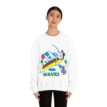 Wave Catching Crewneck Sweatshirt