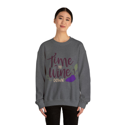 Time_to_wine_down Crewneck Sweatshirt