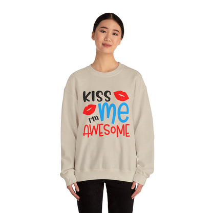 Kiss Me I'm Awesome Crewneck Sweatshirt