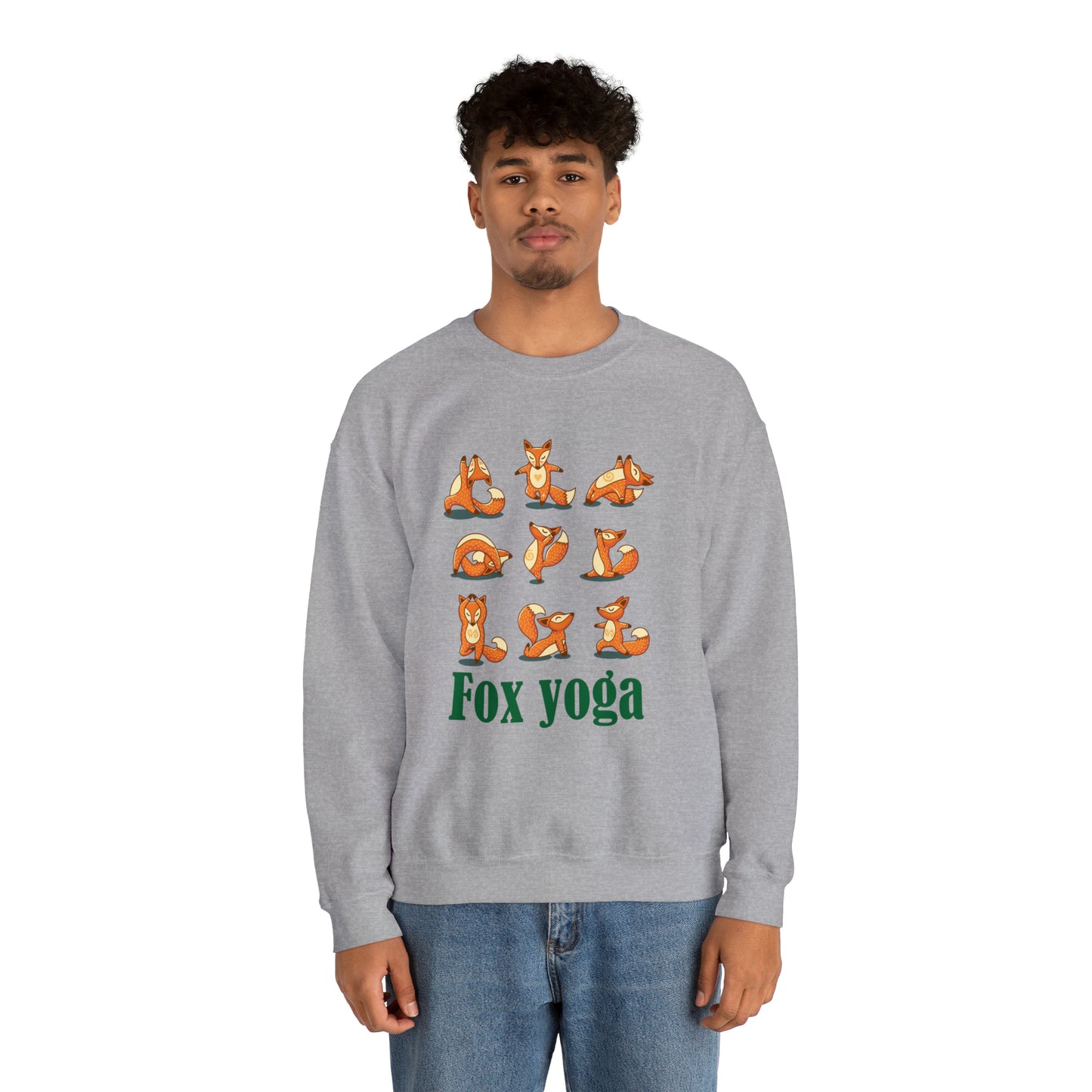 Fox yoga Crewneck Sweatshirt