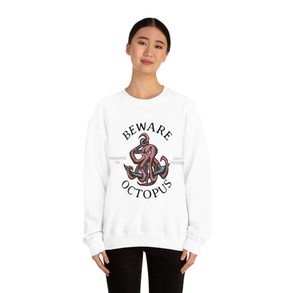 Beware Octopus Crewneck Sweatshirt