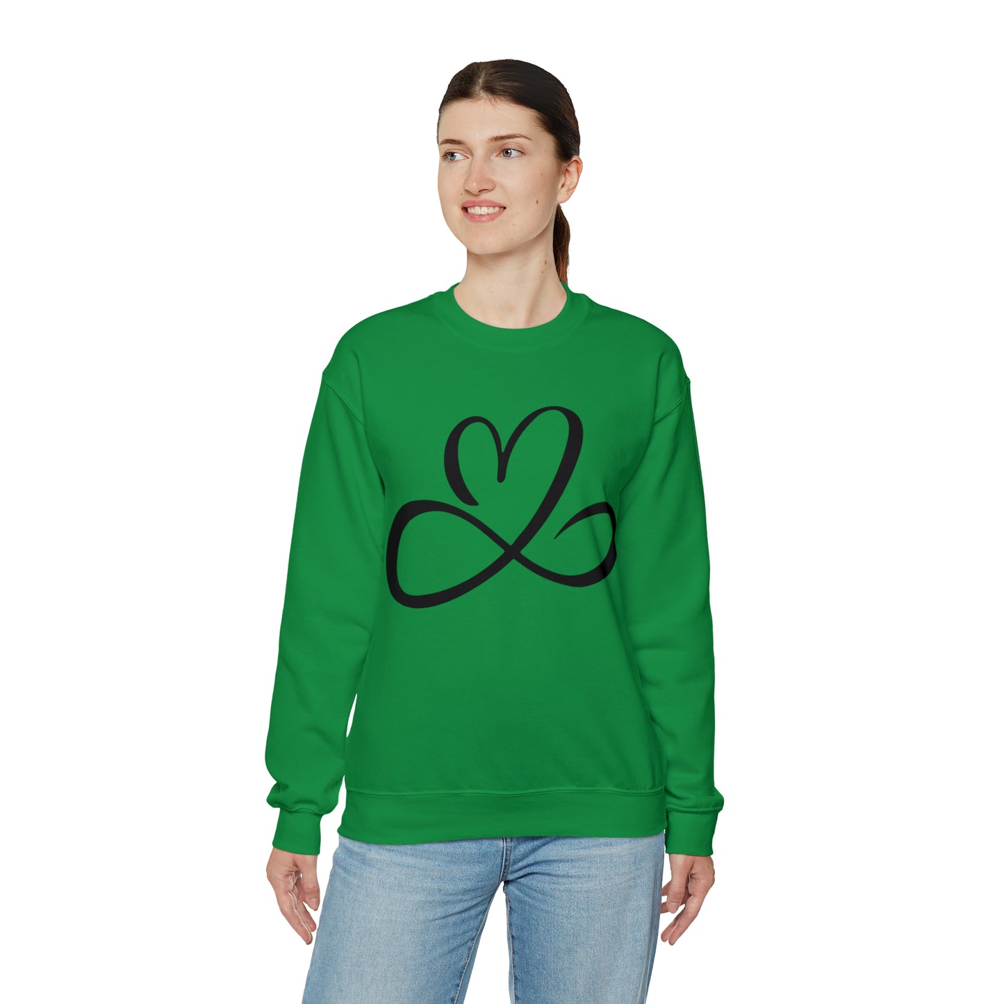 Heart infinity symbol Crewneck Sweatshirt