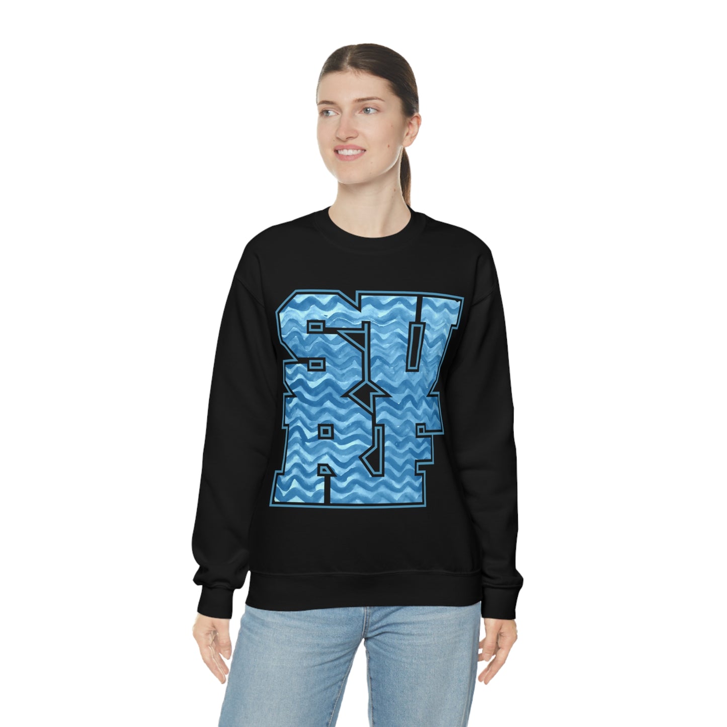 Surf Wavy Crewneck Sweatshirt