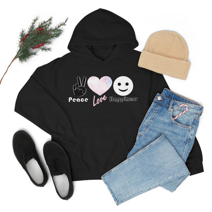 Peace-Love-Happiness Hoodie