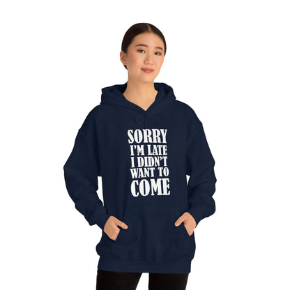 Sorry I'm late Hoodie