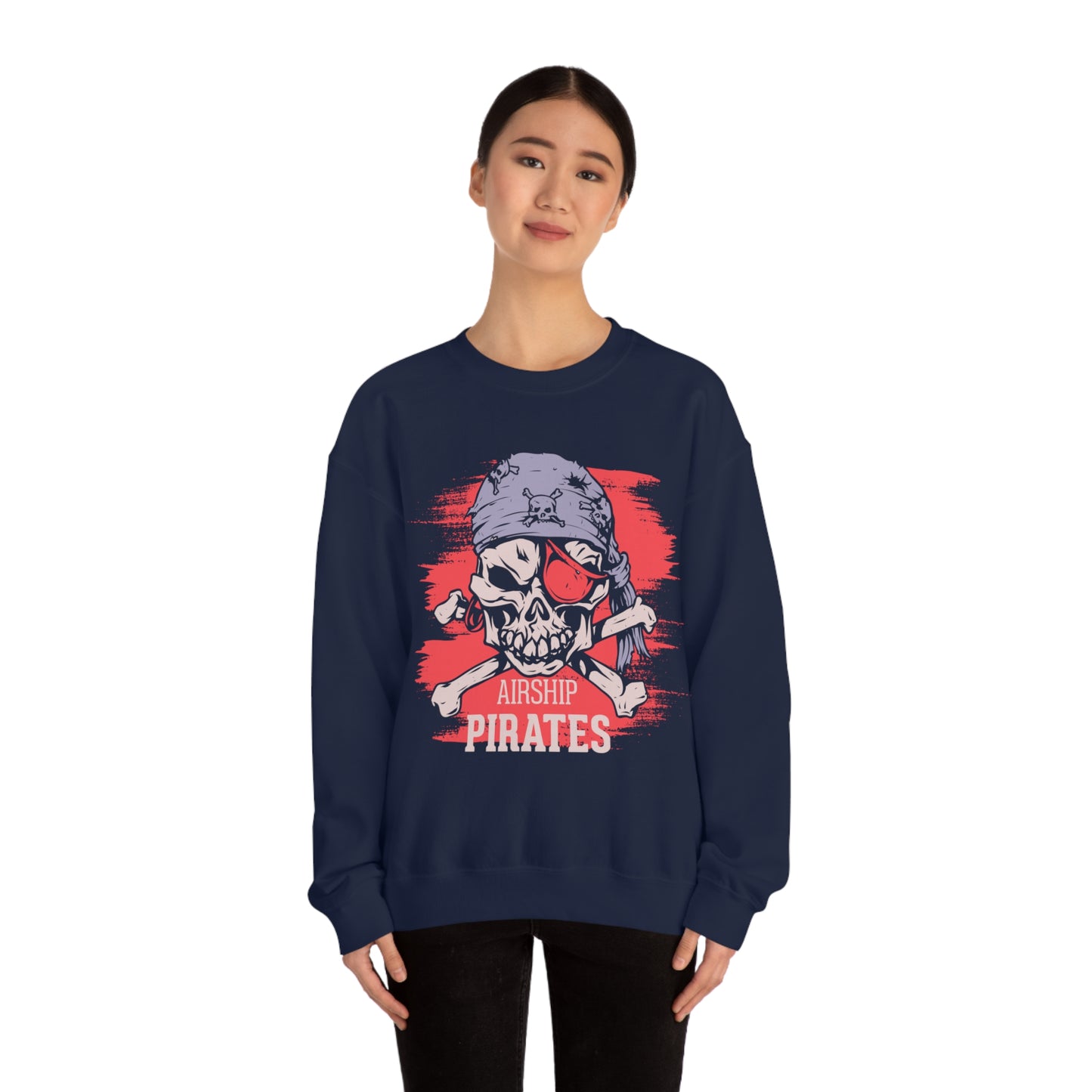 Airship Skull Pirate Crewneck Sweatshirt